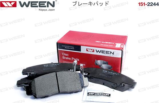 Ween 151-2244 - Brake Pad Set, disc brake autospares.lv