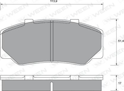 First Line FBP1415 - Brake Pad Set, disc brake autospares.lv