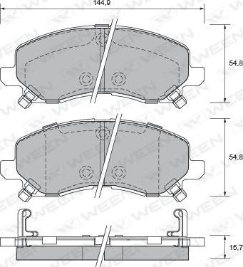 Stellox 000 673-SX - Brake Pad Set, disc brake autospares.lv