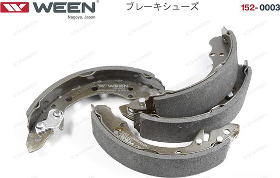 Ween 152-0003 - Brake Shoe Set autospares.lv