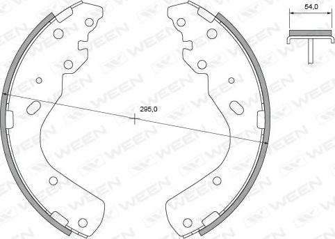 Ween 152-2117 - Brake Shoe Set autospares.lv