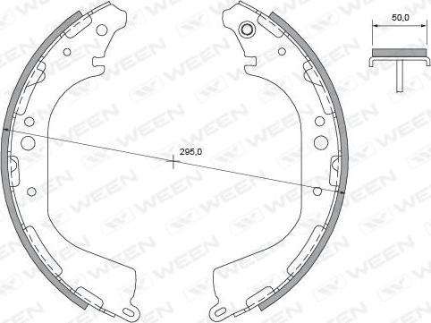 Ween 152-2394 - Brake Shoe Set autospares.lv