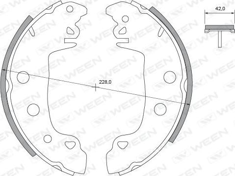 Ween 152-2339 - Brake Shoe Set autospares.lv