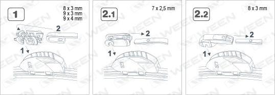 Ween 100-6014 - Wiper Blade autospares.lv