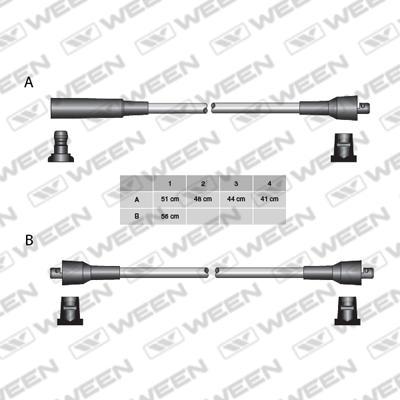 Ween 110-5013 - Ignition Cable Kit autospares.lv