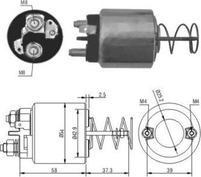 WE PARTS 471480053 - Solenoid Switch, starter autospares.lv