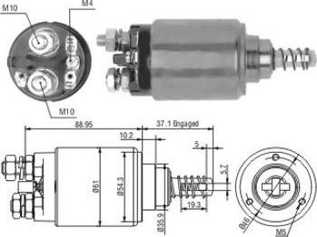 WE PARTS 471480190 - Solenoid Switch, starter autospares.lv