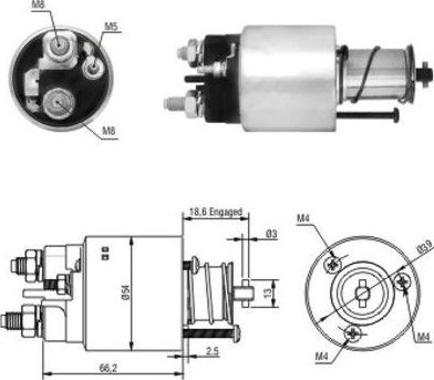 WE PARTS 471480139 - Solenoid Switch, starter autospares.lv