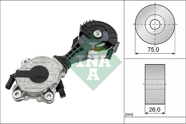 Wilmink Group WG1966528 - Belt Tensioner, v-ribbed belt autospares.lv