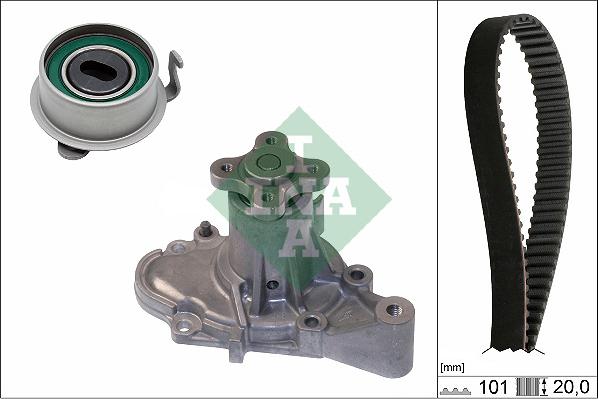 Wilmink Group WG1966365 - Water Pump & Timing Belt Set autospares.lv