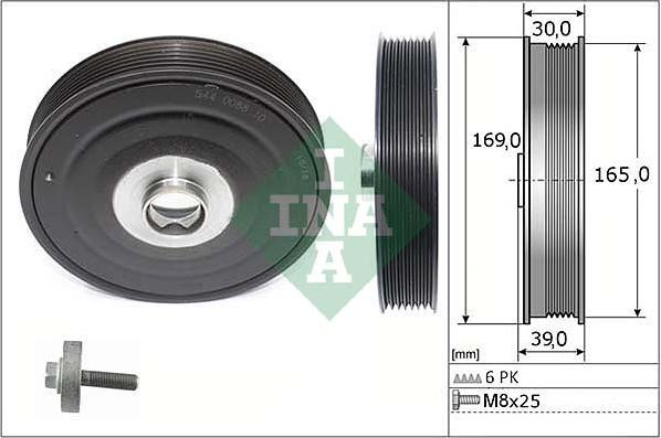 Wilmink Group WG1966387 - Belt Pulley, crankshaft autospares.lv