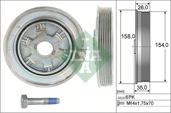 Wilmink Group WG1903375 - Belt Pulley, crankshaft autospares.lv