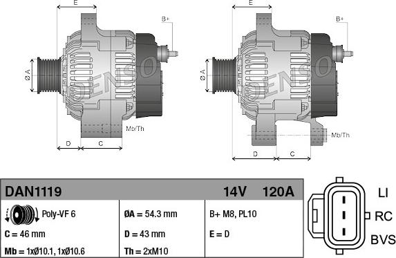 Wilmink Group WG1916780 - Alternator autospares.lv