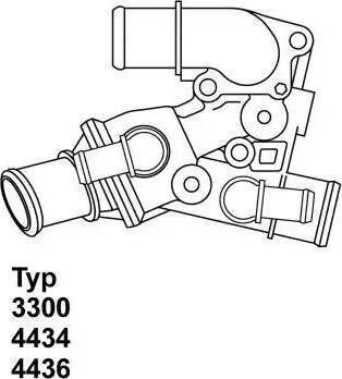 Wilmink Group WG1091740 - Coolant thermostat / housing autospares.lv