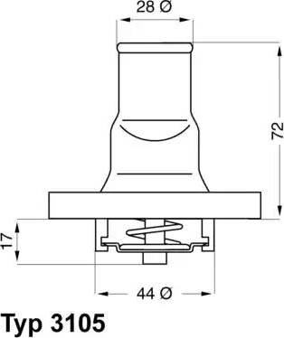 Wilmink Group WG1091574 - Coolant thermostat / housing autospares.lv