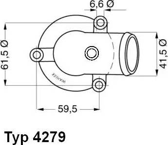 Wilmink Group WG1091726 - Coolant thermostat / housing autospares.lv