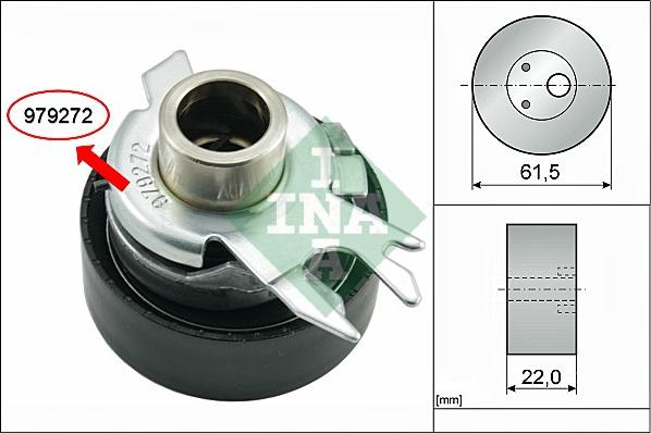 Wilmink Group WG1097444 - Tensioner Pulley, timing belt autospares.lv