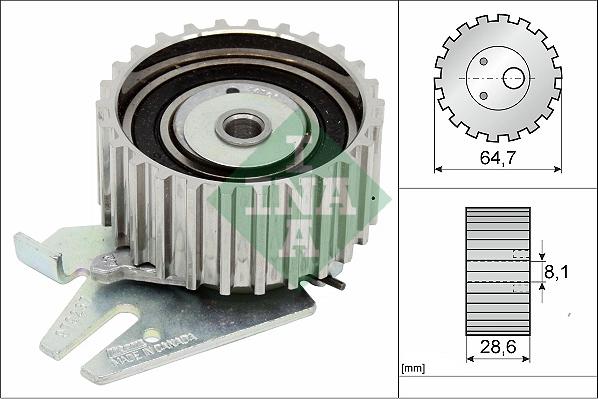 Wilmink Group WG1097445 - Tensioner Pulley, timing belt autospares.lv