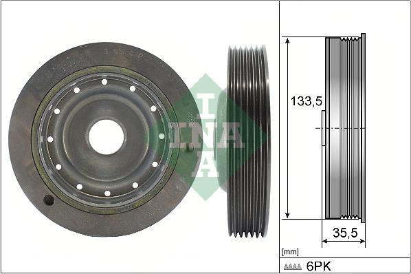 Wilmink Group WG1254406 - Belt Pulley, crankshaft autospares.lv