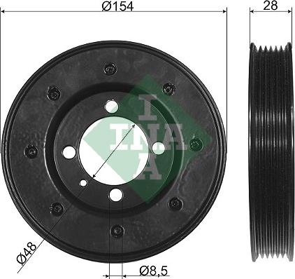 Wilmink Group WG1254396 - Belt Pulley, crankshaft autospares.lv