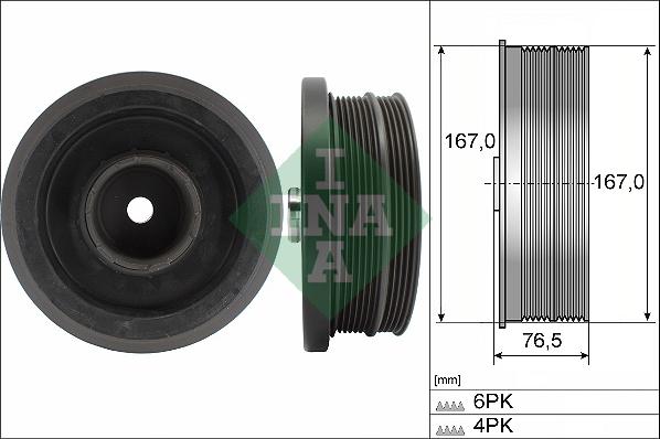 Wilmink Group WG1254397 - Belt Pulley, crankshaft autospares.lv