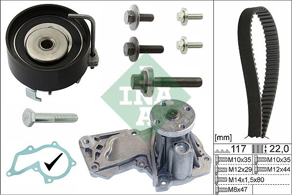 Wilmink Group WG1251886 - Water Pump & Timing Belt Set autospares.lv