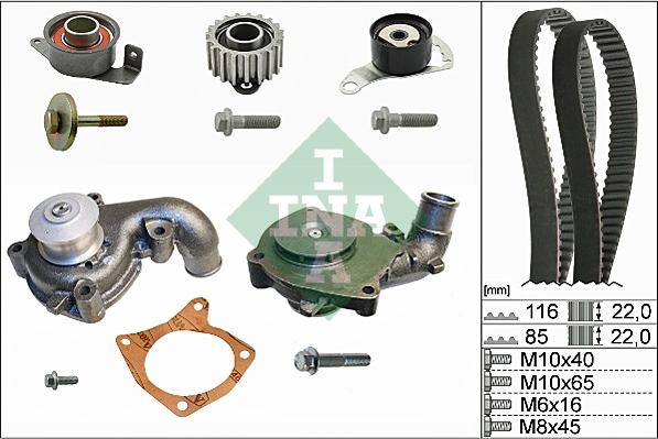 Wilmink Group WG1251283 - Water Pump & Timing Belt Set autospares.lv