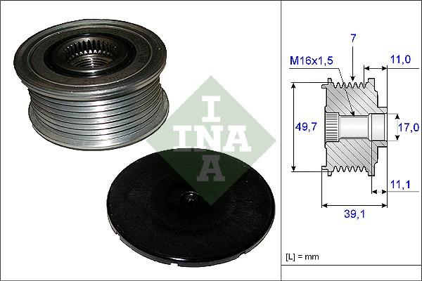 Wilmink Group WG1253660 - Pulley, alternator, freewheel clutch autospares.lv