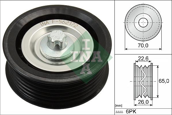 Wilmink Group WG1253046 - Pulley, v-ribbed belt autospares.lv