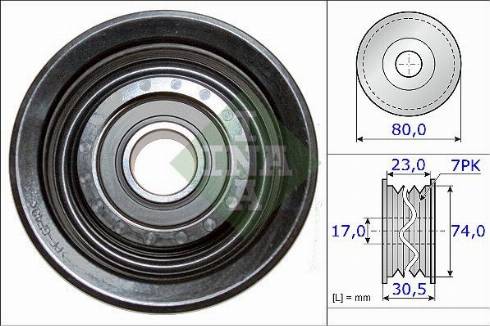 TRIPLE FIVE 071A1800.5 - Pulley, v-ribbed belt autospares.lv