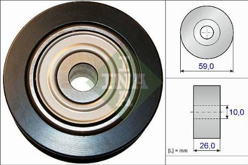 LUK 5320737100 - Pulley, v-ribbed belt autospares.lv