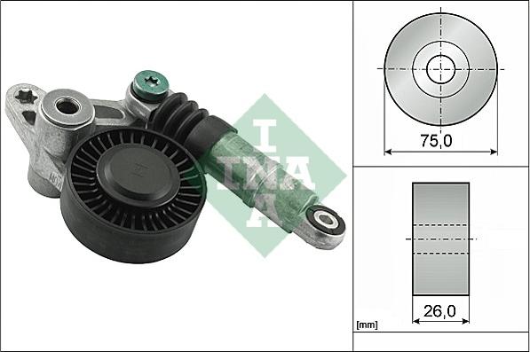 Wilmink Group WG1253344 - Belt Tensioner, v-ribbed belt autospares.lv