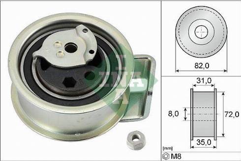 Wilmink Group WG1252338 - Tensioner Pulley, timing belt autospares.lv