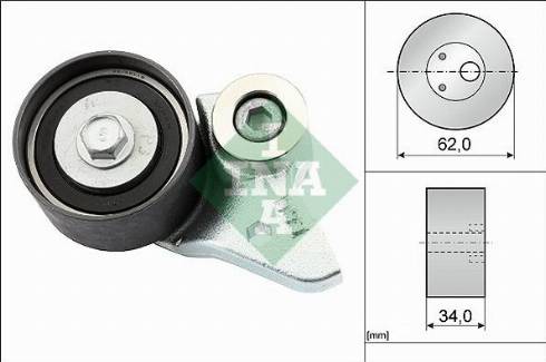 Wilmink Group WG1252377 - Tensioner Pulley, timing belt autospares.lv