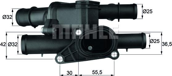 Wilmink Group WG1261867 - Coolant thermostat / housing autospares.lv