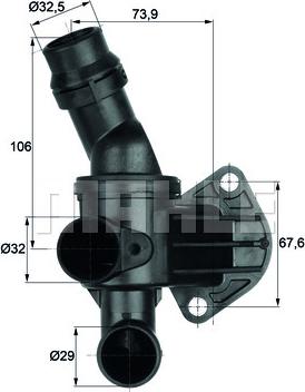 Wilmink Group WG1261836 - Coolant thermostat / housing autospares.lv