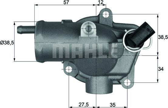 Wilmink Group WG1262801 - Coolant thermostat / housing autospares.lv