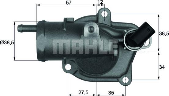 Wilmink Group WG1262803 - Coolant thermostat / housing autospares.lv