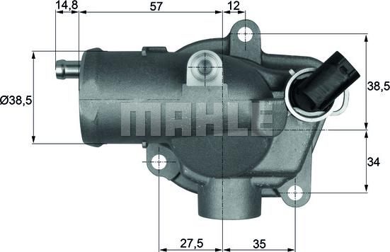 Wilmink Group WG1262796 - Coolant thermostat / housing autospares.lv