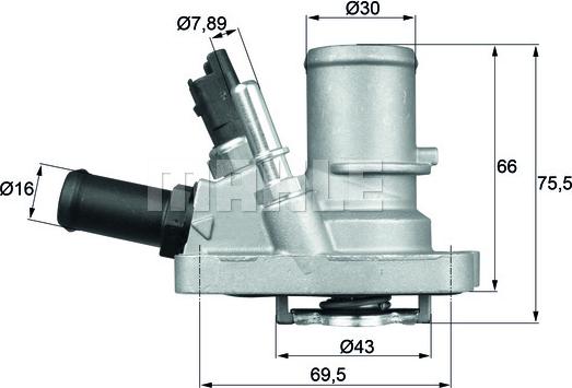 Wilmink Group WG1217591 - Coolant thermostat / housing autospares.lv