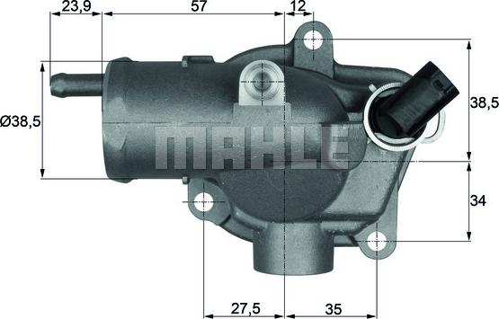 Wilmink Group WG1217509 - Coolant thermostat / housing autospares.lv