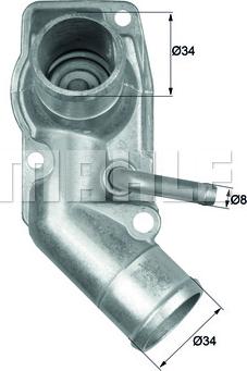 Wilmink Group WG1217651 - Coolant thermostat / housing autospares.lv