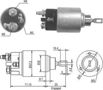 Wilmink Group WG1748358 - Solenoid Switch, starter autospares.lv