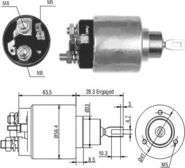 Wilmink Group WG1748311 - Solenoid Switch, starter autospares.lv