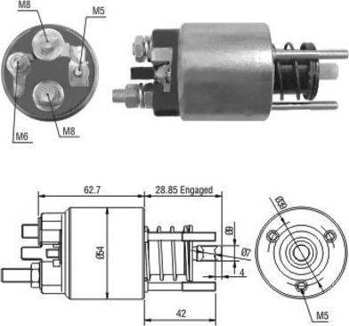 Wilmink Group WG1748333 - Solenoid Switch, starter autospares.lv