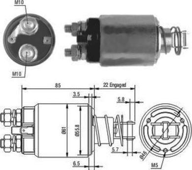 Wilmink Group WG1748324 - Solenoid Switch, starter autospares.lv