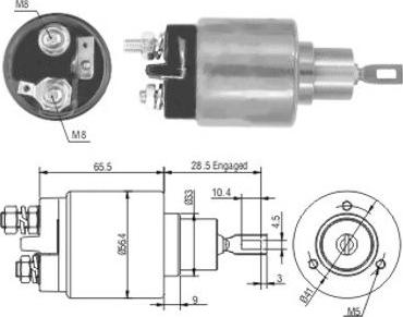 Wilmink Group WG1748265 - Solenoid Switch, starter autospares.lv