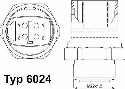 Wilmink Group WG1700179 - Temperature Switch, radiator / air conditioner fan autospares.lv