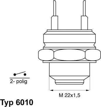 Wilmink Group WG1700170 - Temperature Switch, radiator / air conditioner fan autospares.lv