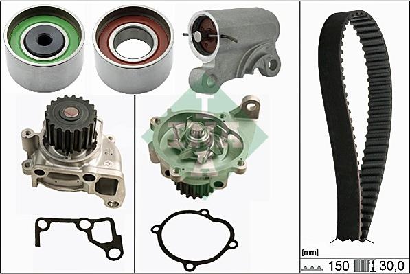 Wilmink Group WG1710050 - Water Pump & Timing Belt Set autospares.lv